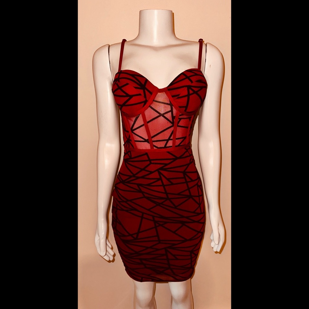Beautiful red club dress or a date night!